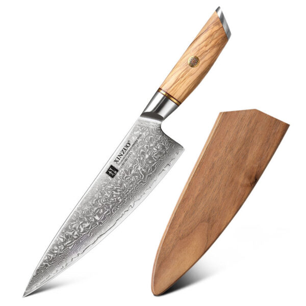 XINZUO High Quality Walnut Wood Wooden Sheath for Kitchen Knife Accessories Chef Knives Blade Protector
