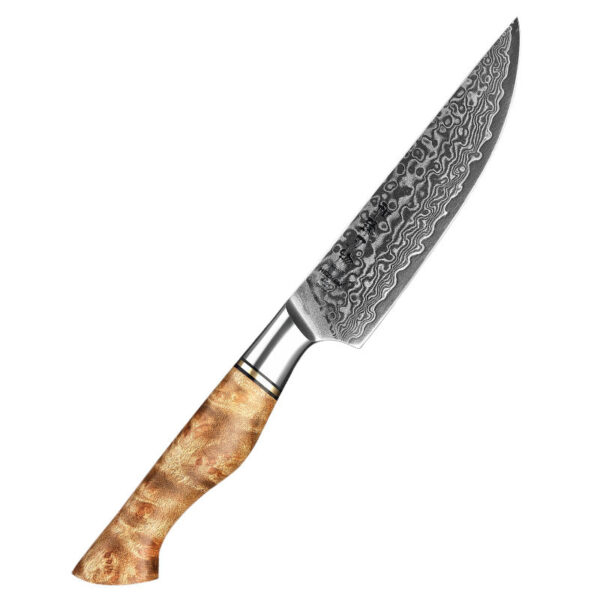Ultra Sharp 67 Layers Damascus Steel Steak Knife Wooden Handle Restaurant Kitchen Knives