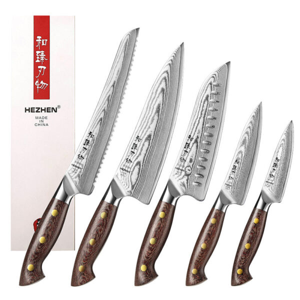 XINZUO New Chef Knife Custom Damascus Steel Professional Sharp Kitchen Knives Micarta Handle Gifts